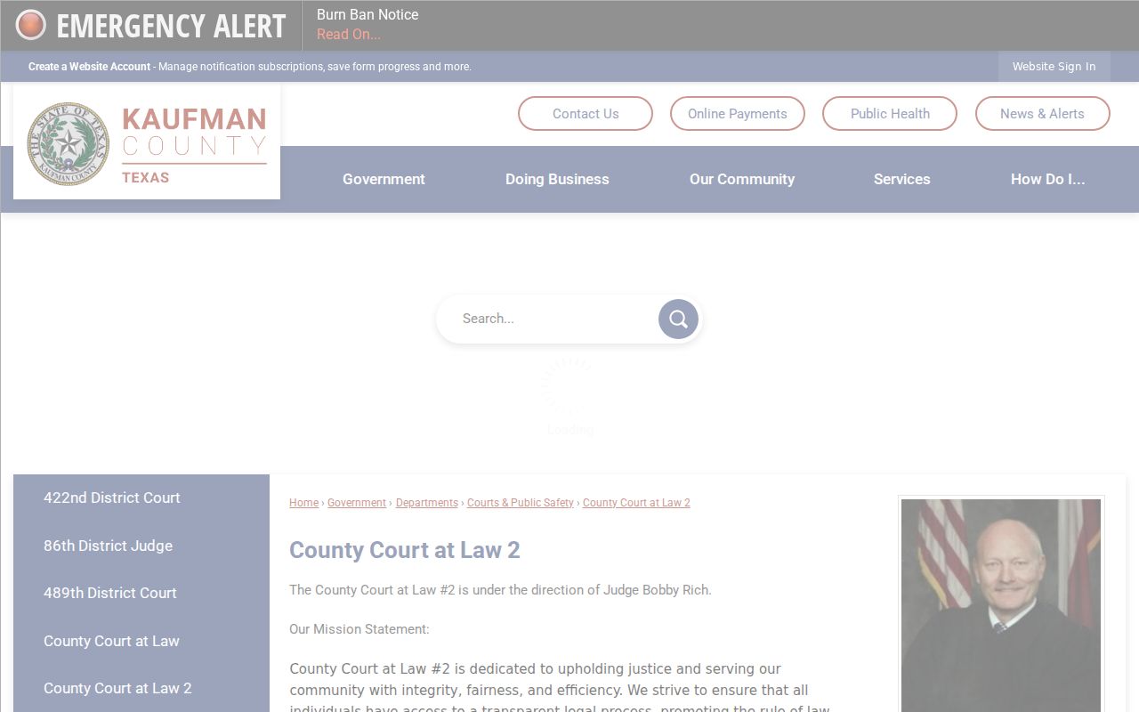 Kaufman County court record venue information